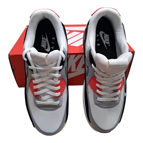 New Nike Women's Air Max 90 LV8 Sneaker - White/Black/Grey - Size: 8 ( 25 CM) - Picture 10 of 16